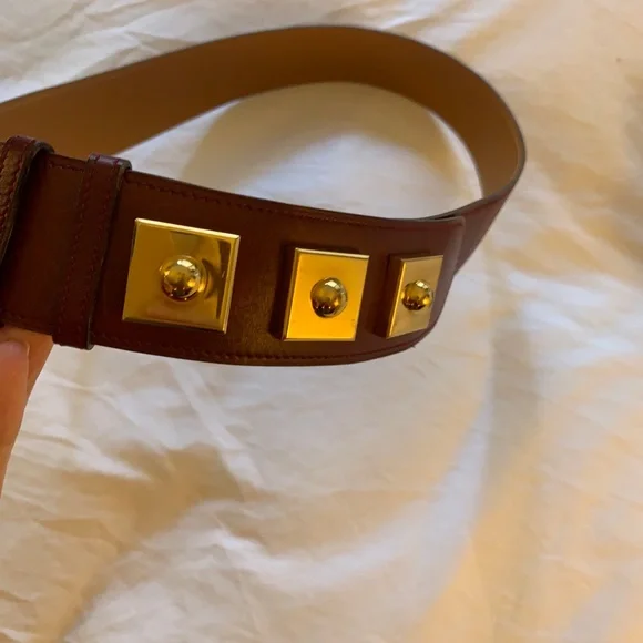 Hermes Belt Size 27 H leather belt Hermès Black size 27 Inches in Leather - 53863295 main image 2
